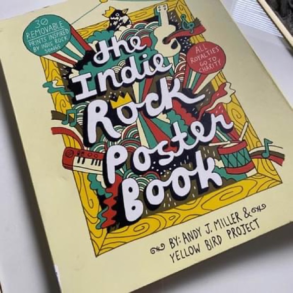 💛indie rock poster book 30 full color pages 11x17 - Picture 1 of 6